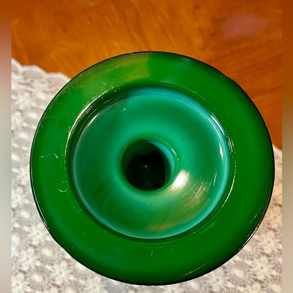 RARE Antique Heinrich Hoffman Opaline Glass Kerosene Lamp Bases - Picture 4 of 16